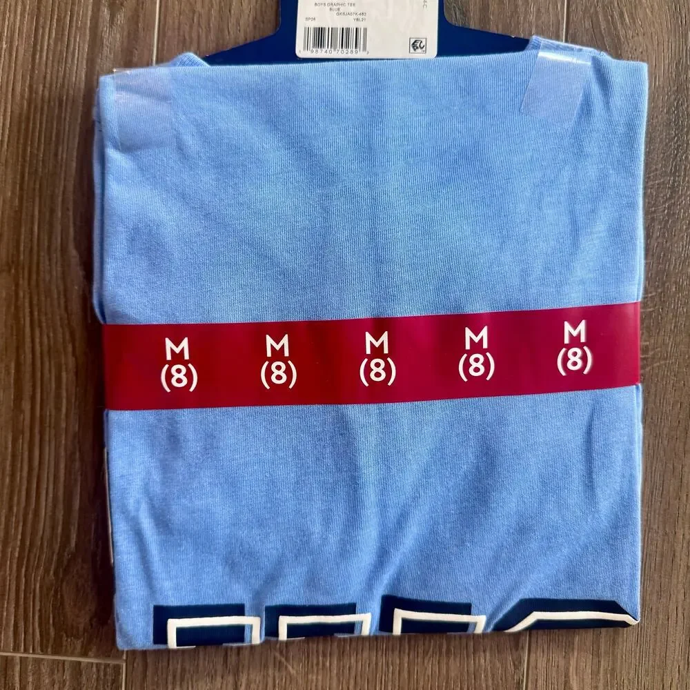 Gap Logo Graphic Tshirt Blue Kids Medium / 8 Basic Classic NEW